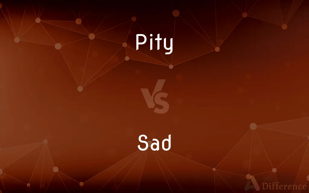 Pity vs. Sad — What's the Difference?