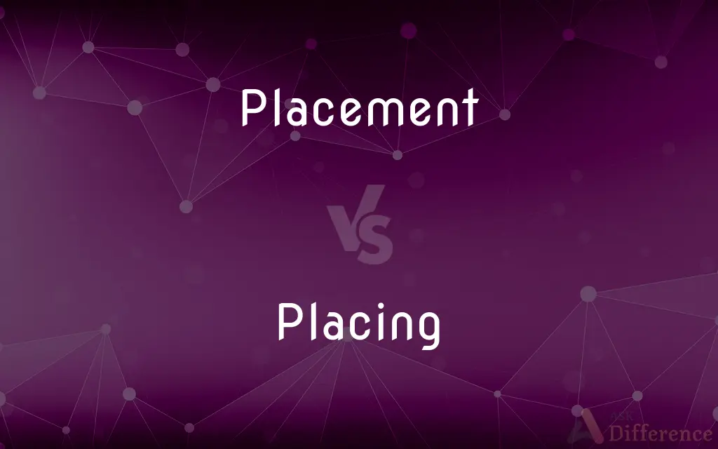 Placement vs. Placing — What's the Difference?