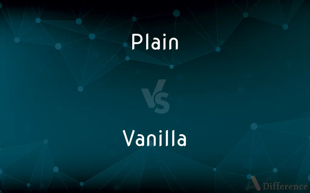 Plain vs. Vanilla — What's the Difference?