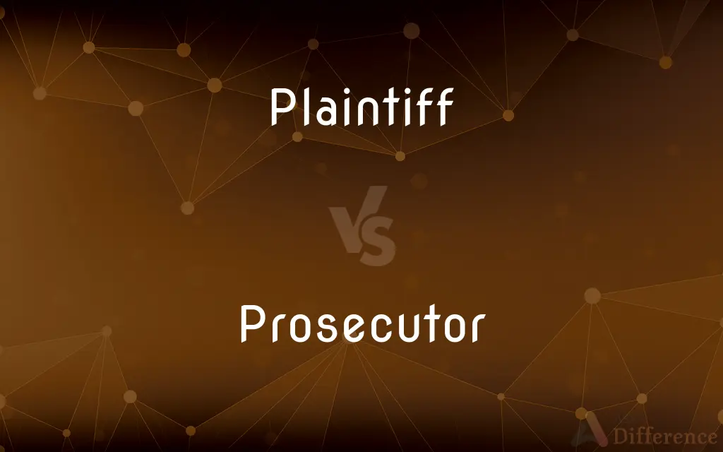 Plaintiff vs. Prosecutor — What's the Difference?