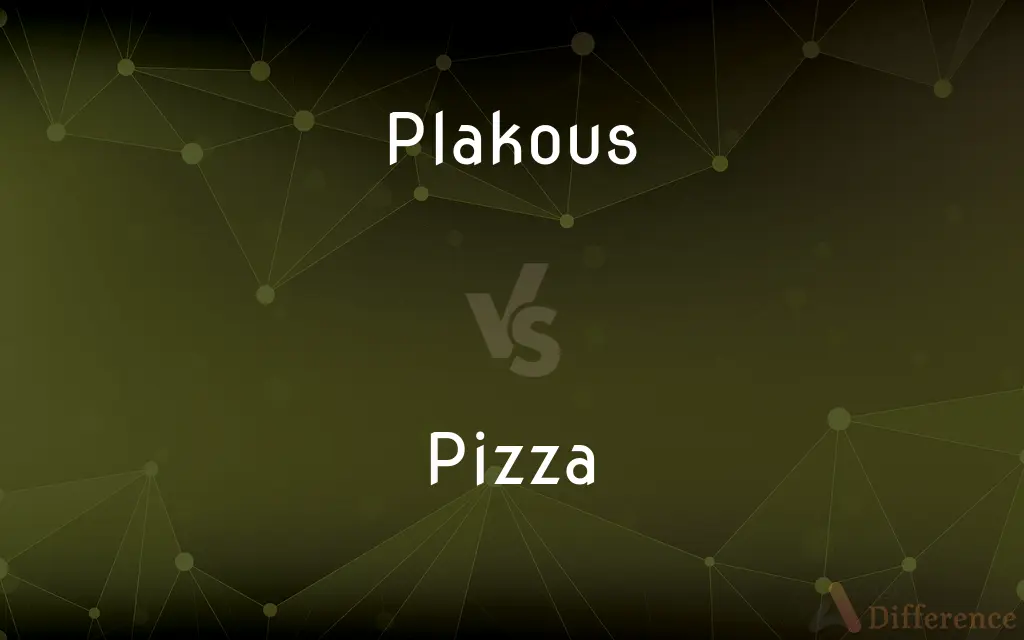 Plakous vs. Pizza — What's the Difference?