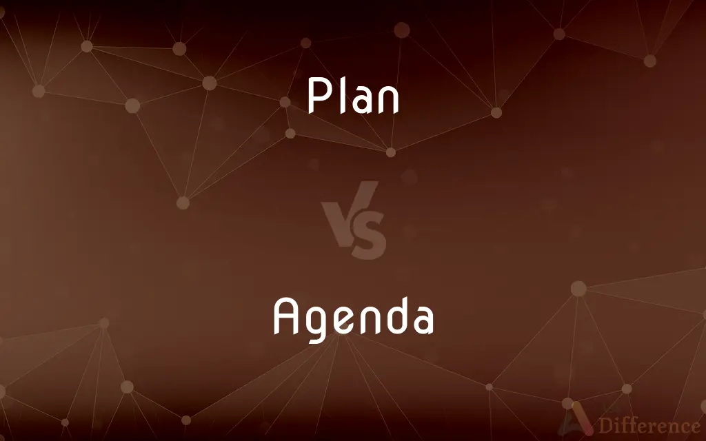 Plan vs. Agenda — What's the Difference?