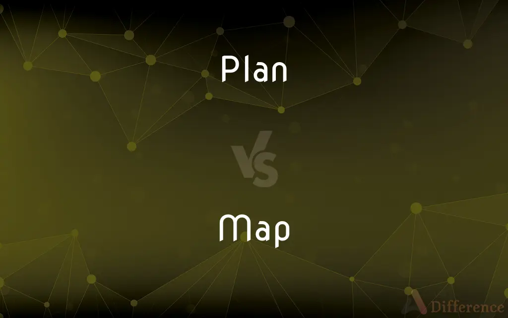 Plan vs. Map — What's the Difference?
