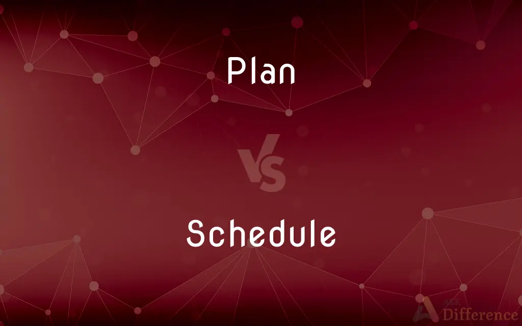 Plan vs. Schedule — What's the Difference?
