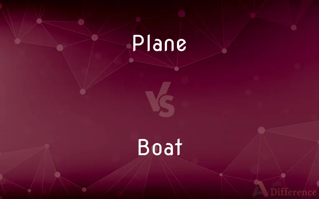 Plane vs. Boat — What's the Difference?