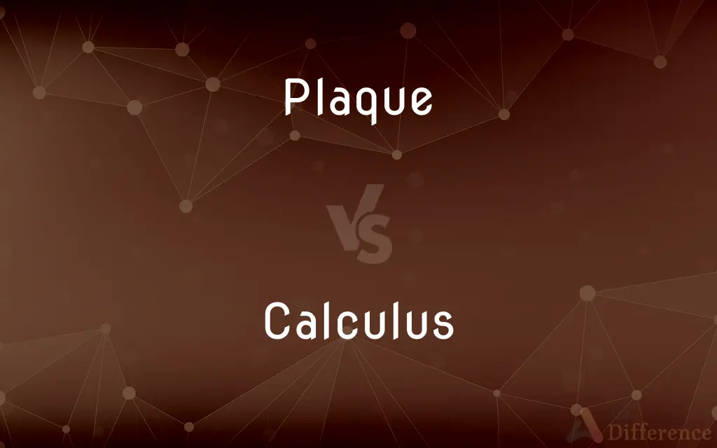 Plaque vs. Calculus — What's the Difference?
