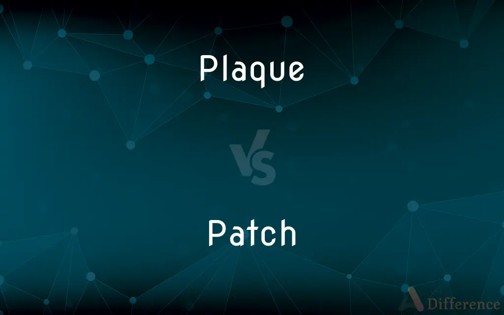 Plaque vs. Patch — What's the Difference?