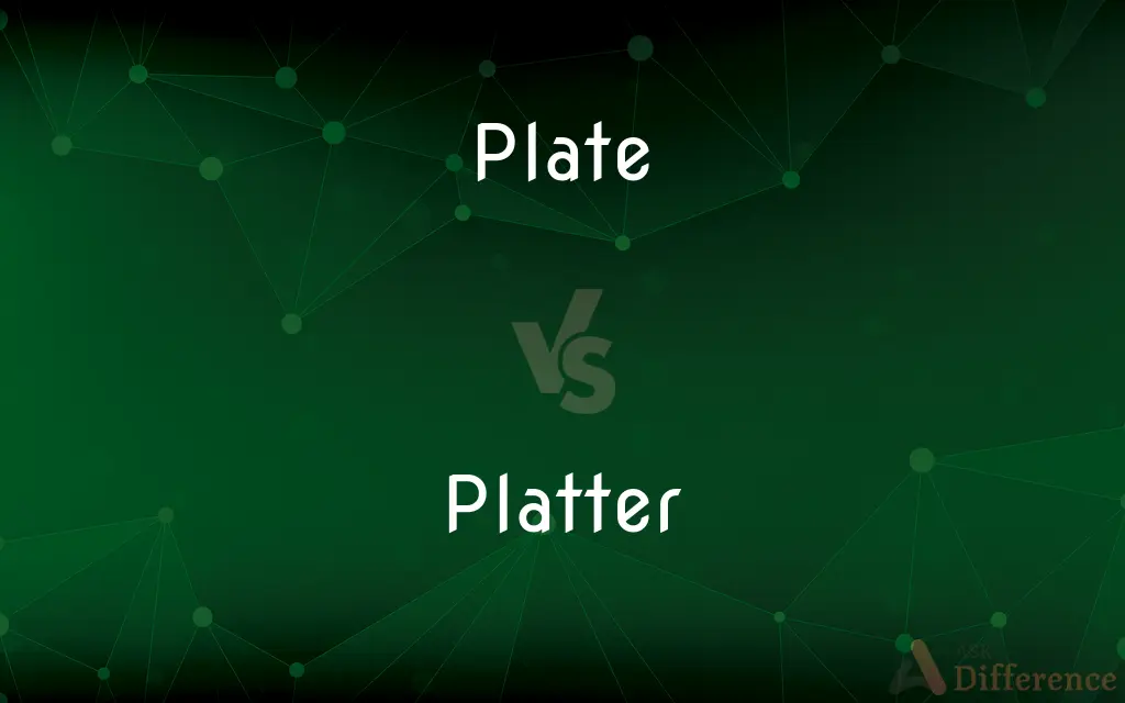 Plate vs. Platter — What's the Difference?