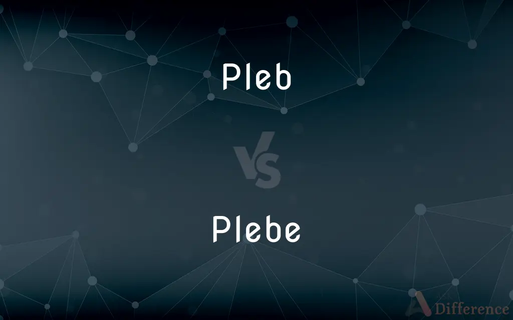 Pleb vs. Plebe — What's the Difference?