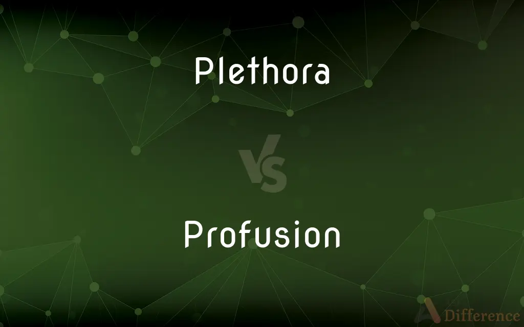 Plethora vs. Profusion — What's the Difference?