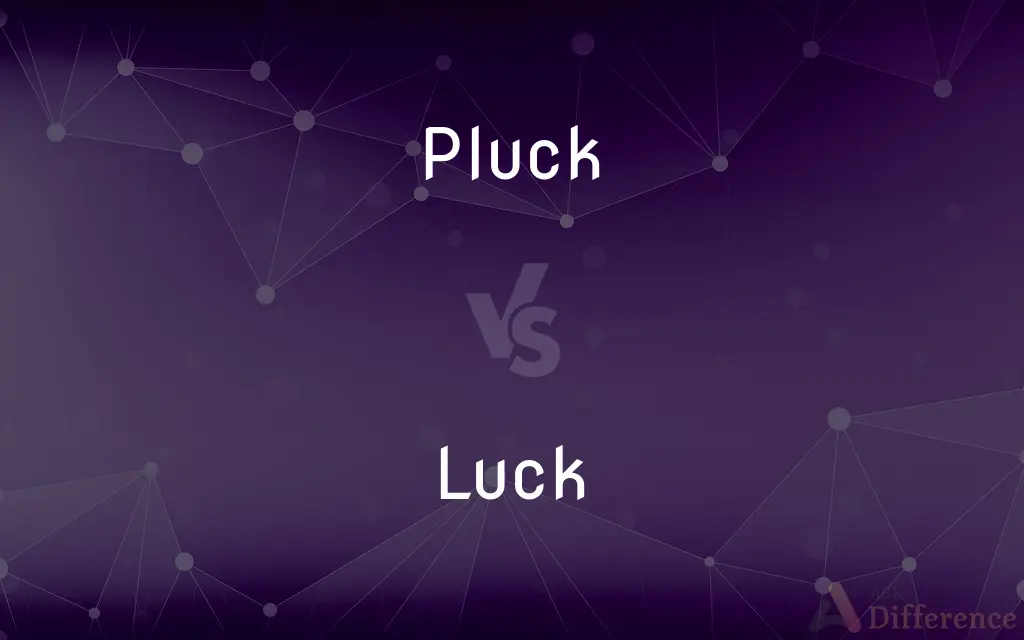 Pluck vs. Luck — What's the Difference?