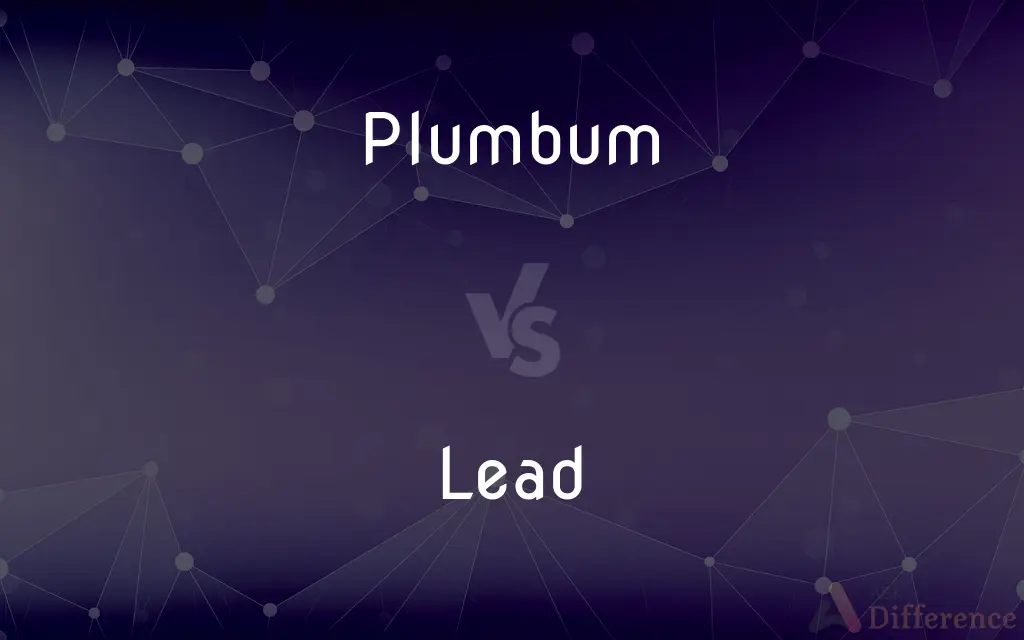 Plumbum vs. Lead — What's the Difference?