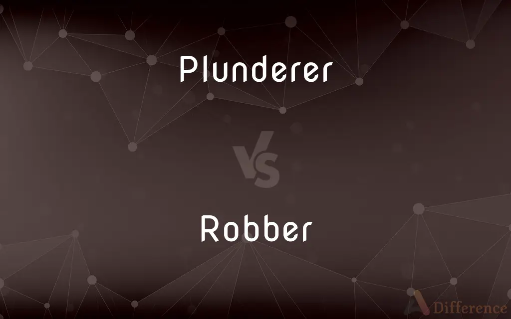 Plunderer vs. Robber — What's the Difference?