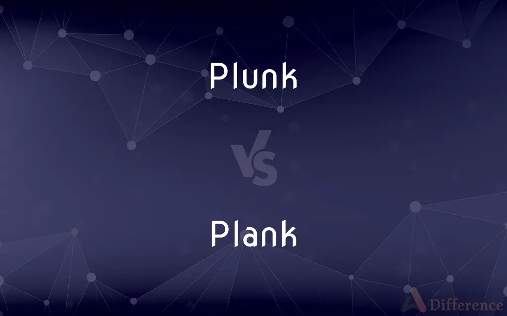 Plunk vs. Plank — What's the Difference?