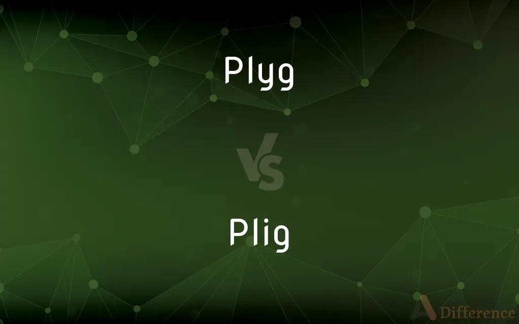 Plyg vs. Plig — What's the Difference?
