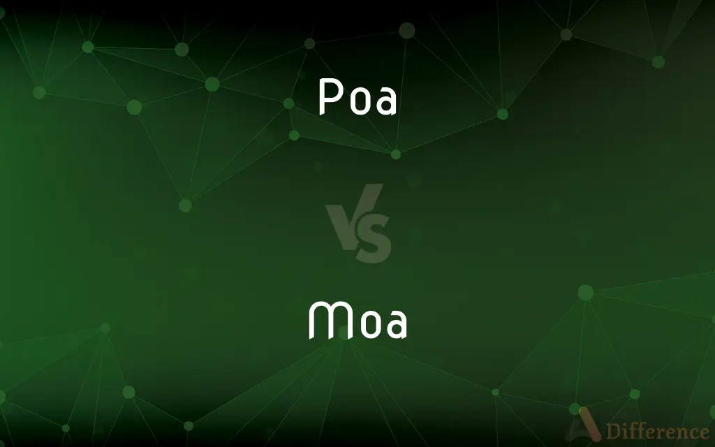 Poa vs. Moa — What's the Difference?