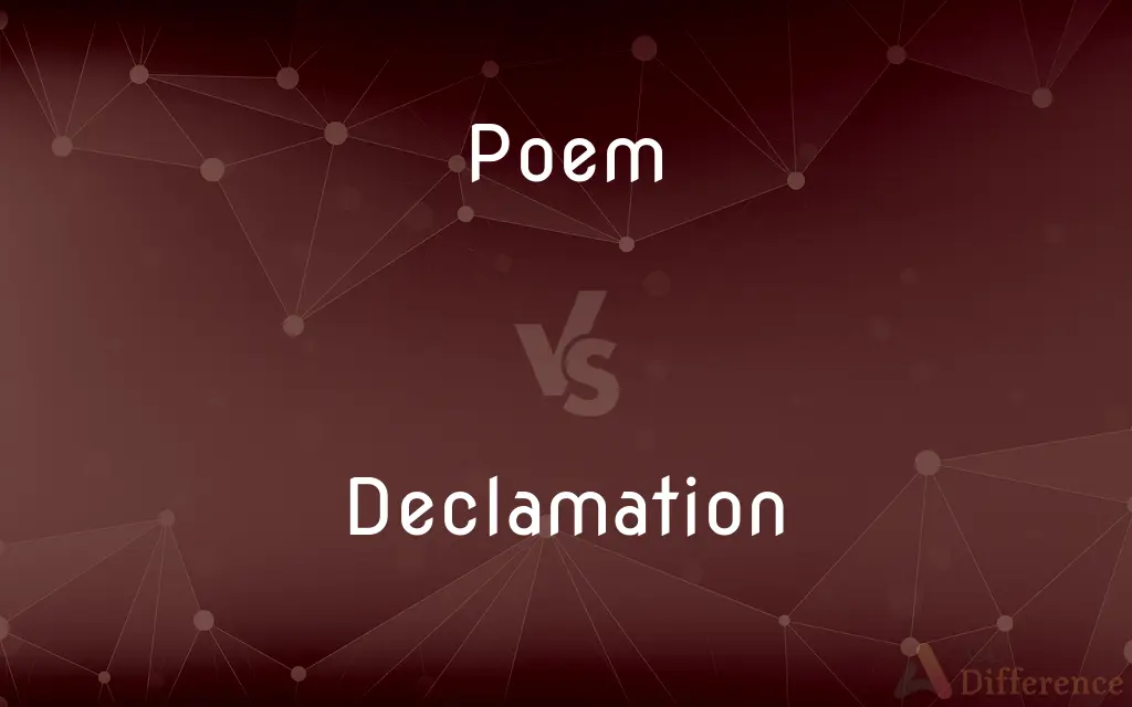 Poem vs. Declamation