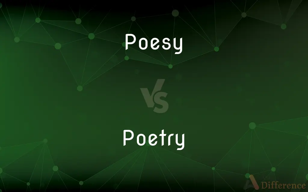 Poesy vs. Poetry — What's the Difference?
