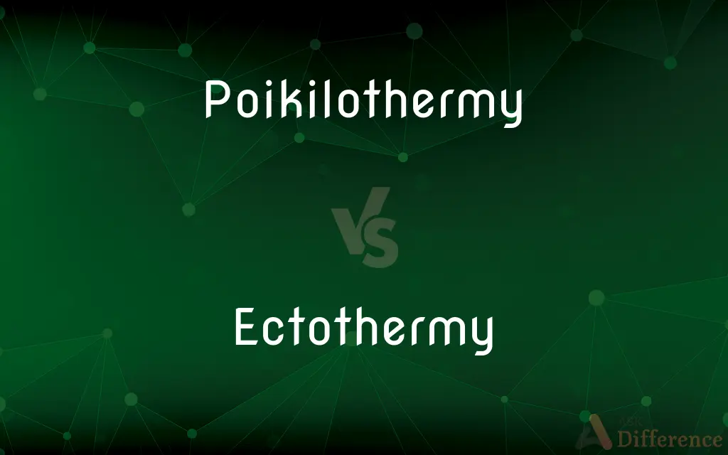 Poikilothermy vs. Ectothermy — What's the Difference?