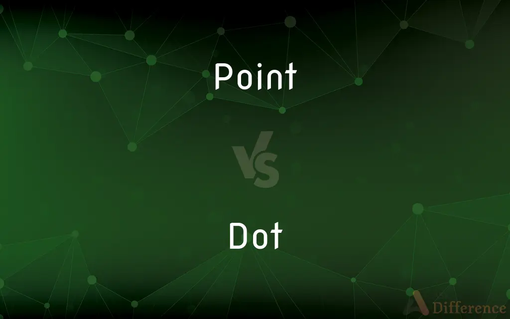 Point vs. Dot — What's the Difference?