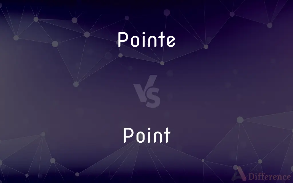 Pointe vs. Point — What's the Difference?