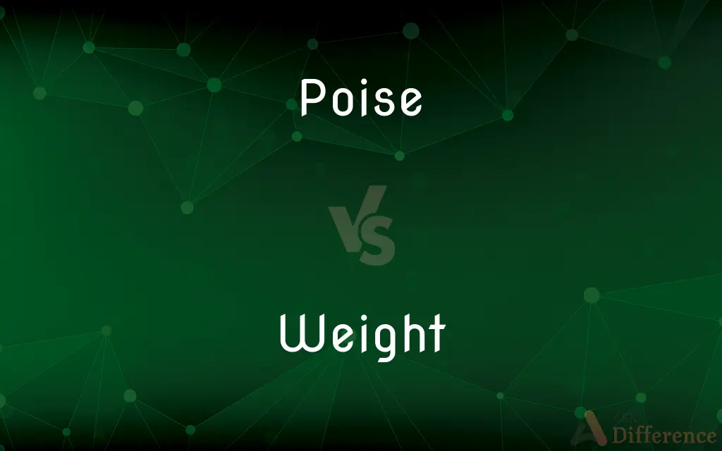 Poise vs. Weight — What's the Difference?