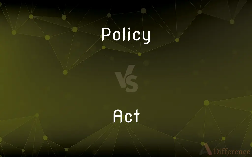 Policy vs. Act — What's the Difference?