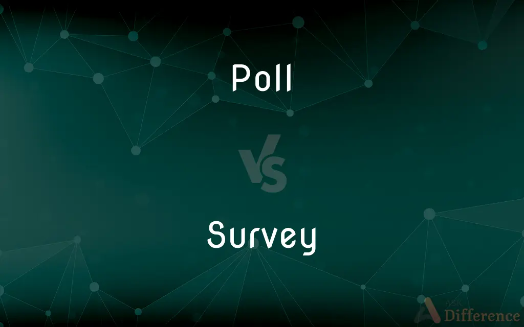 Poll vs. Survey — What's the Difference?