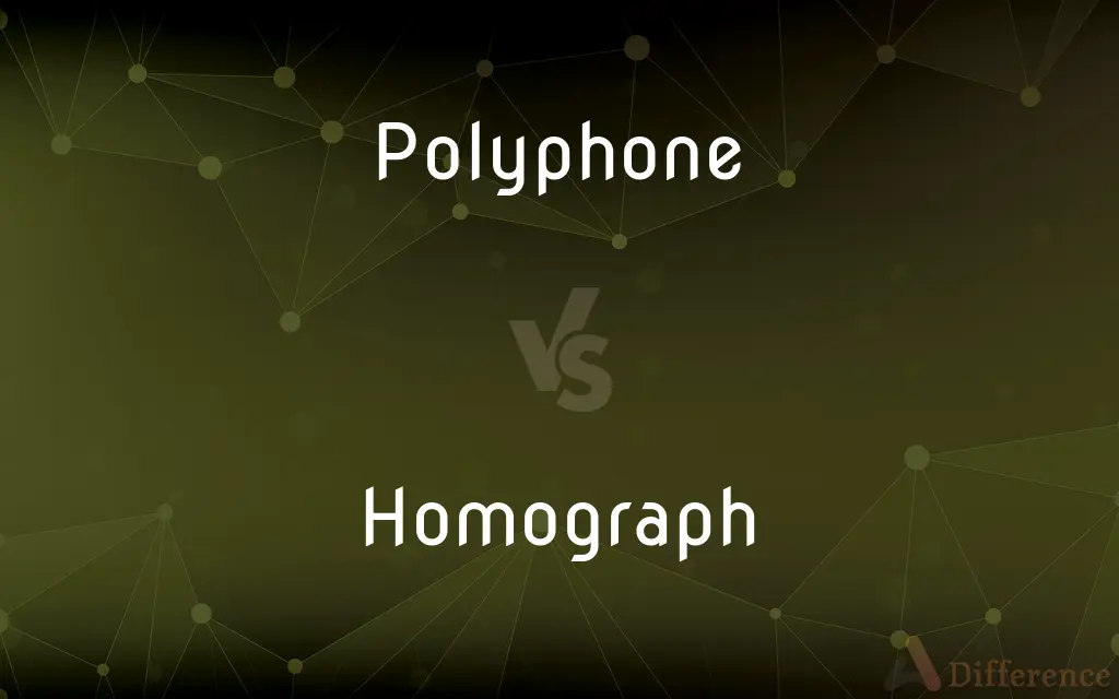 Polyphone vs. Homograph — What's the Difference?