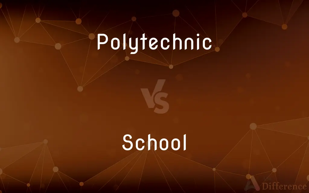 Polytechnic vs. School — What's the Difference?