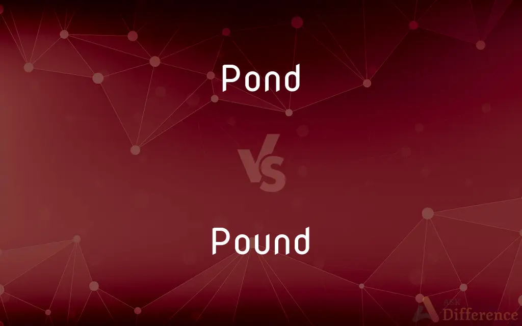 Pond vs. Pound — What's the Difference?