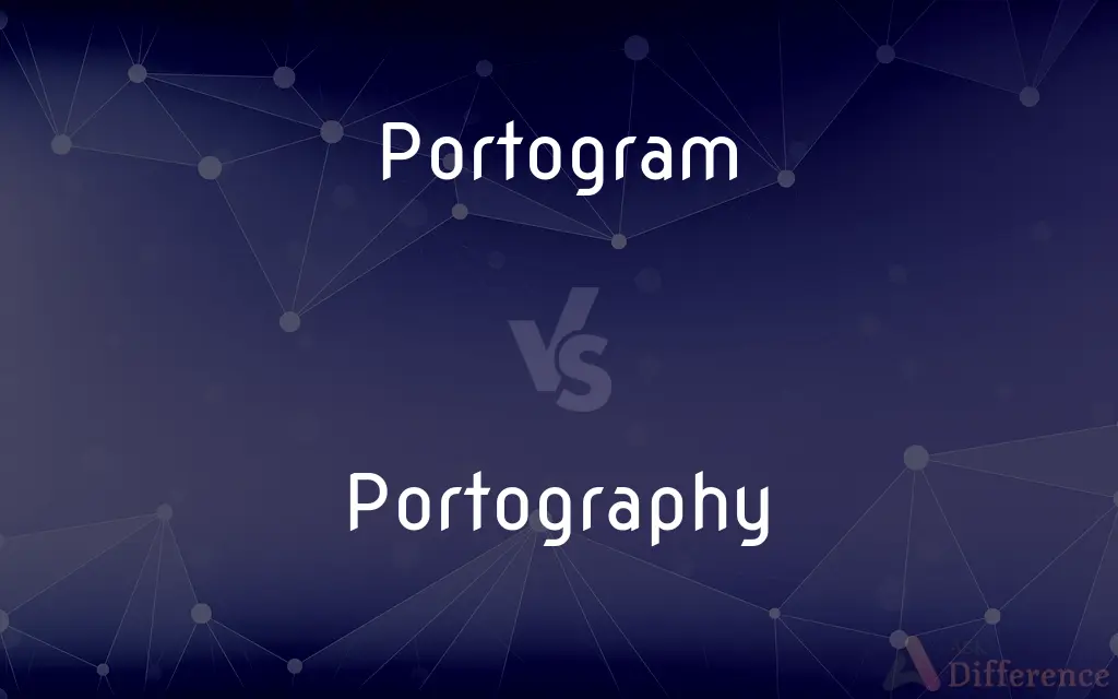 Portogram vs. Portography — What's the Difference?