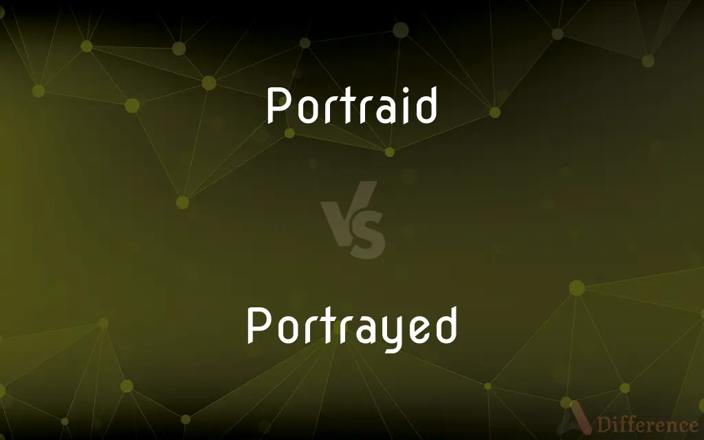 Portraid vs. Portrayed — Which is Correct Spelling?