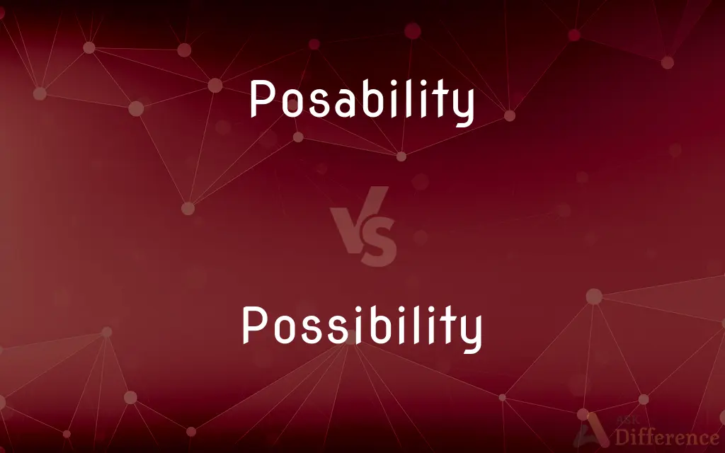 Posability vs. Possibility — Which is Correct Spelling?