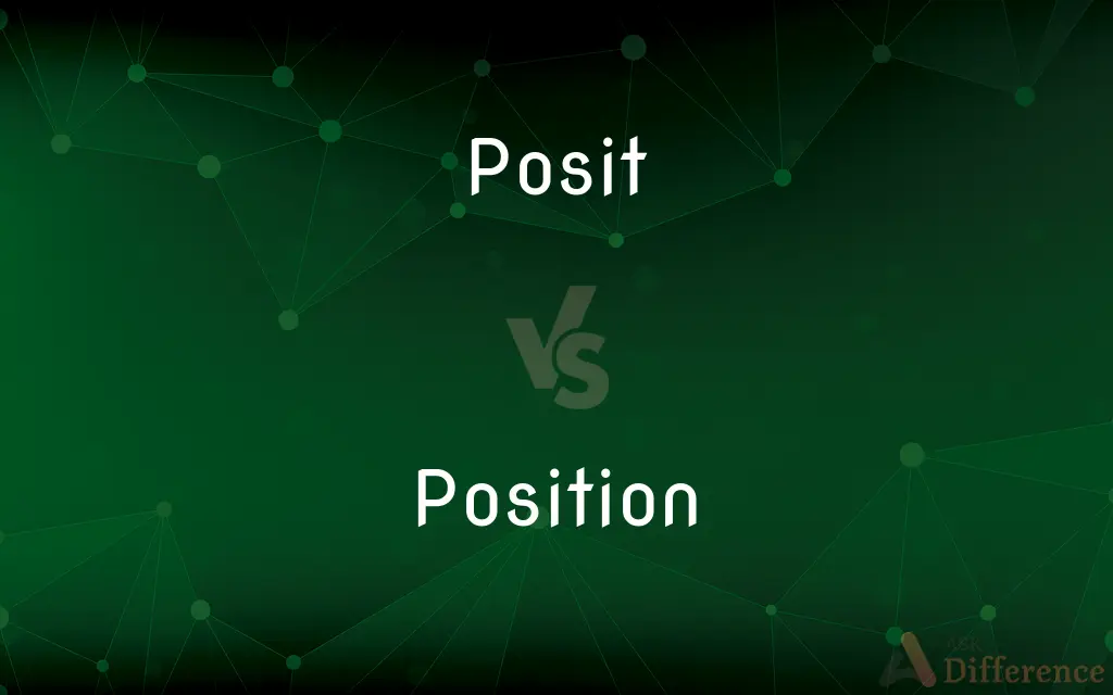 Posit vs. Position — What's the Difference?