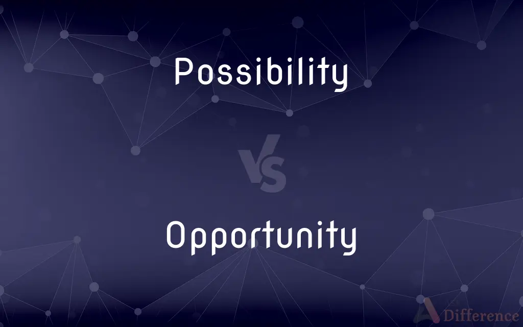 Possibility vs. Opportunity — What's the Difference?