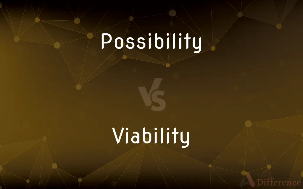 Possibility vs. Viability — What's the Difference?