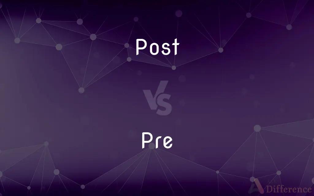 Post vs. Pre — What's the Difference?