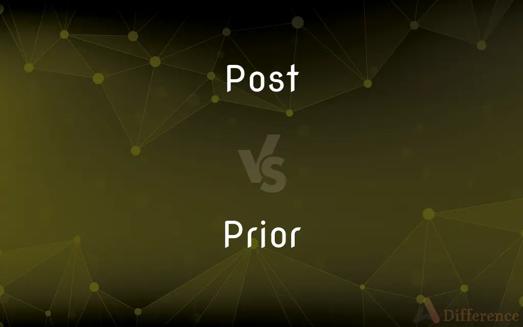 Post vs. Prior — What's the Difference?