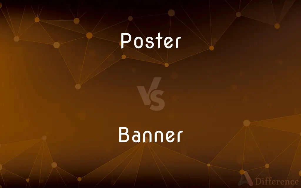 Poster vs. Banner — What's the Difference?