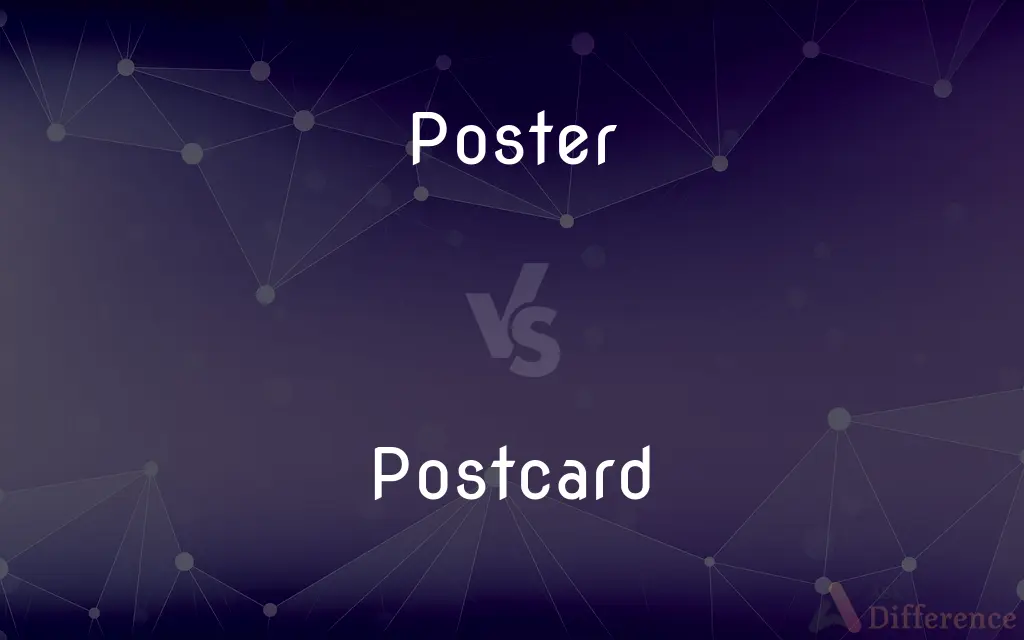 Poster vs. Postcard — What's the Difference?