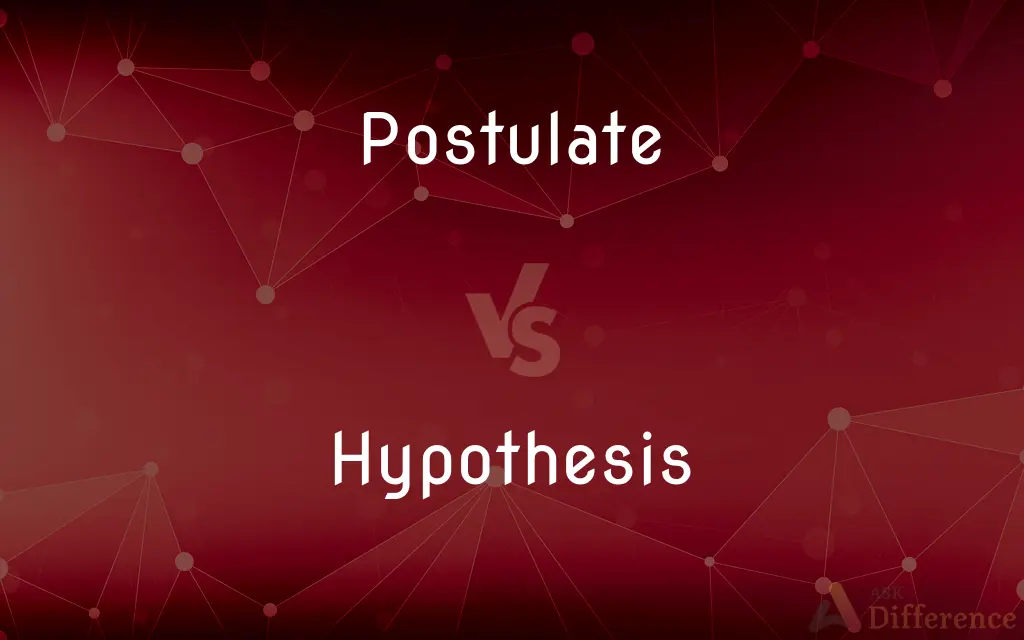 Postulate vs. Hypothesis — What's the Difference?