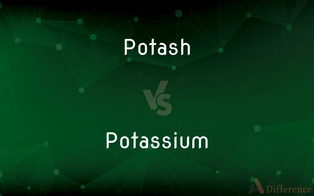 Potash vs. Potassium — What's the Difference?