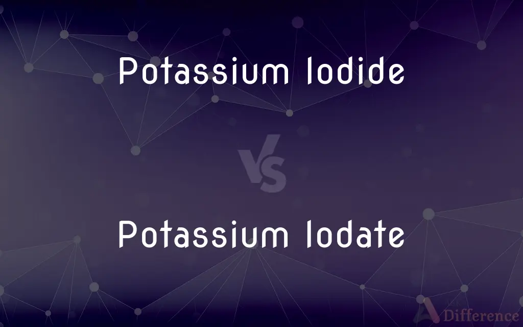 Potassium Iodide vs. Potassium Iodate — What's the Difference?