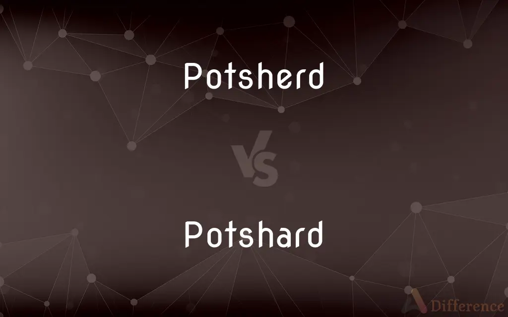 Potsherd vs. Potshard — What's the Difference?