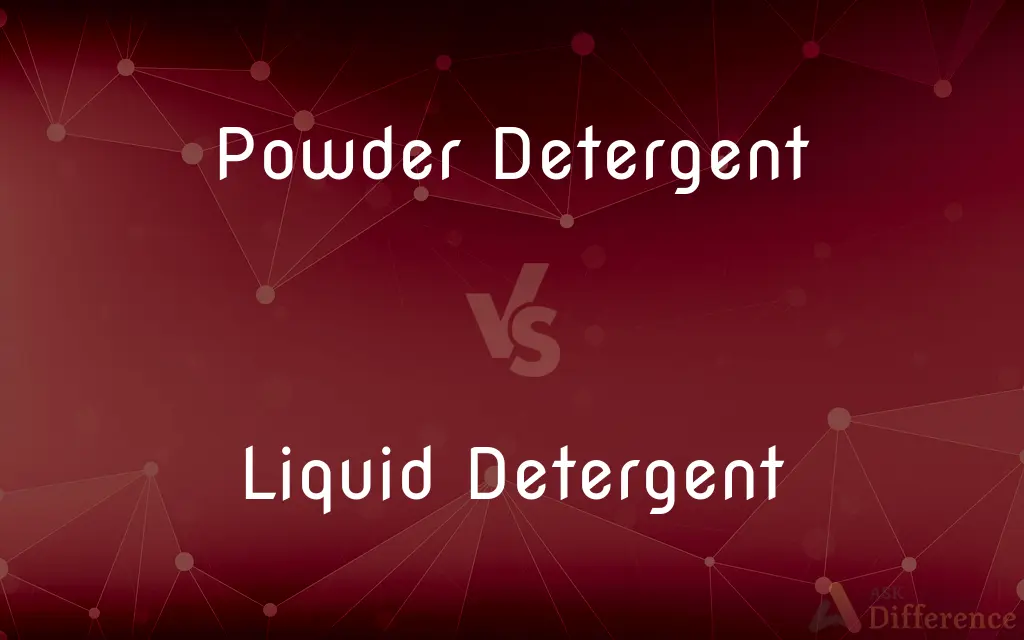 Powder Detergent vs. Liquid Detergent — What's the Difference?