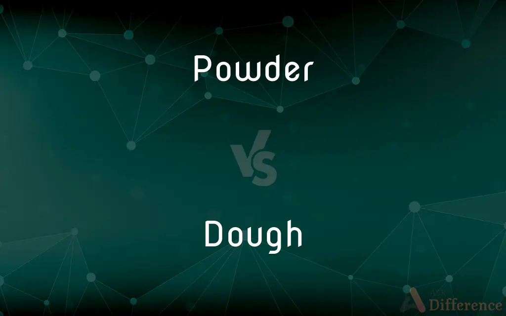 Powder vs. Dough — What's the Difference?