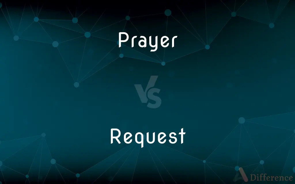 Prayer vs. Request — What's the Difference?