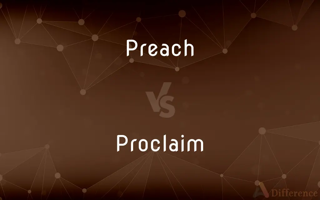 Preach vs. Proclaim — What's the Difference?
