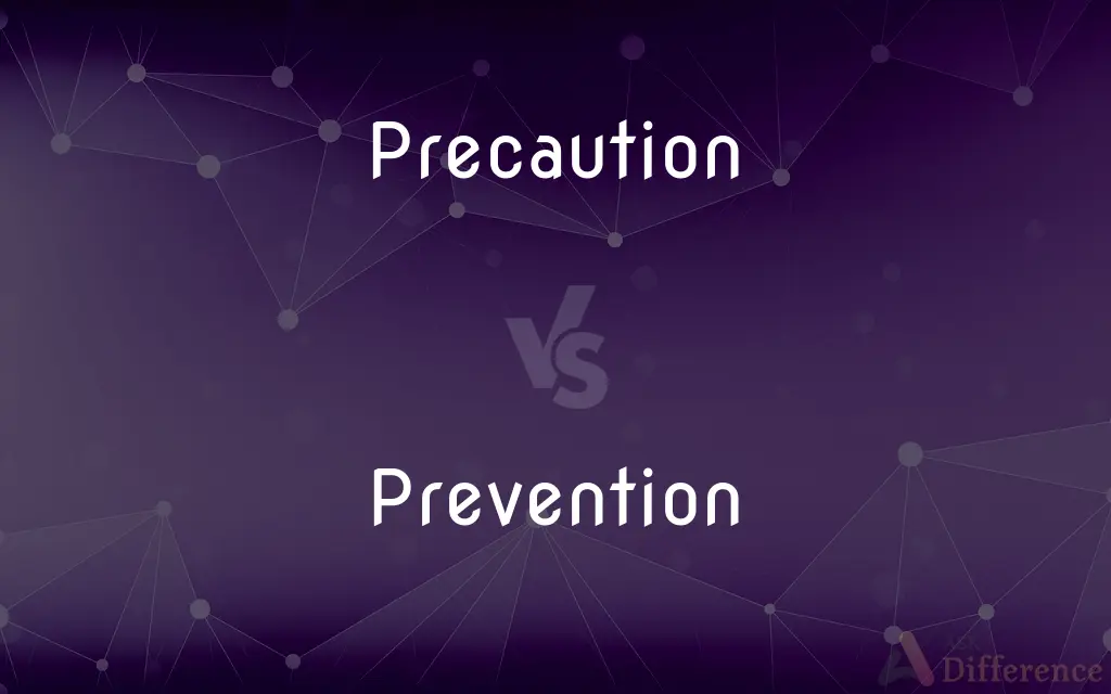 Precaution vs. Prevention — What's the Difference?